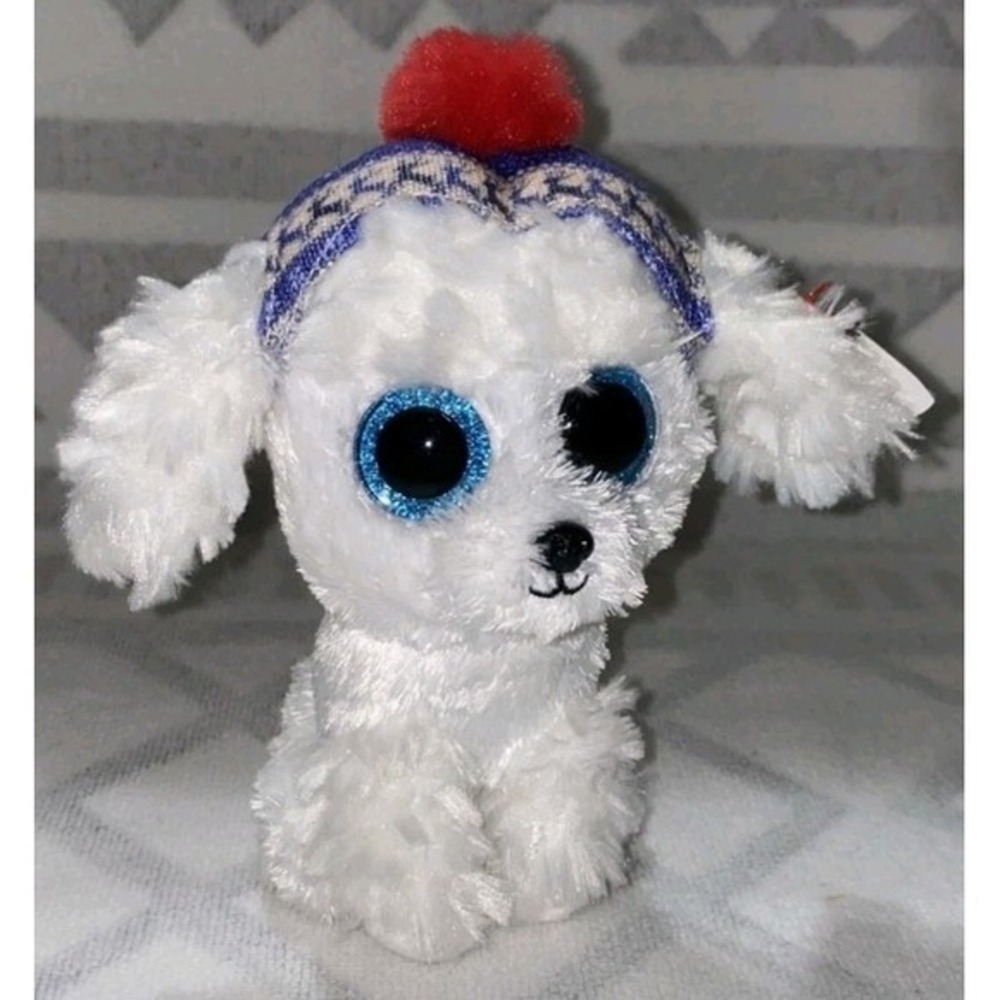 Ty Beanie Boos SLEIGHBELL the Christmas Holiday Dog (6 Inch) 2023 Plush Toy Used
